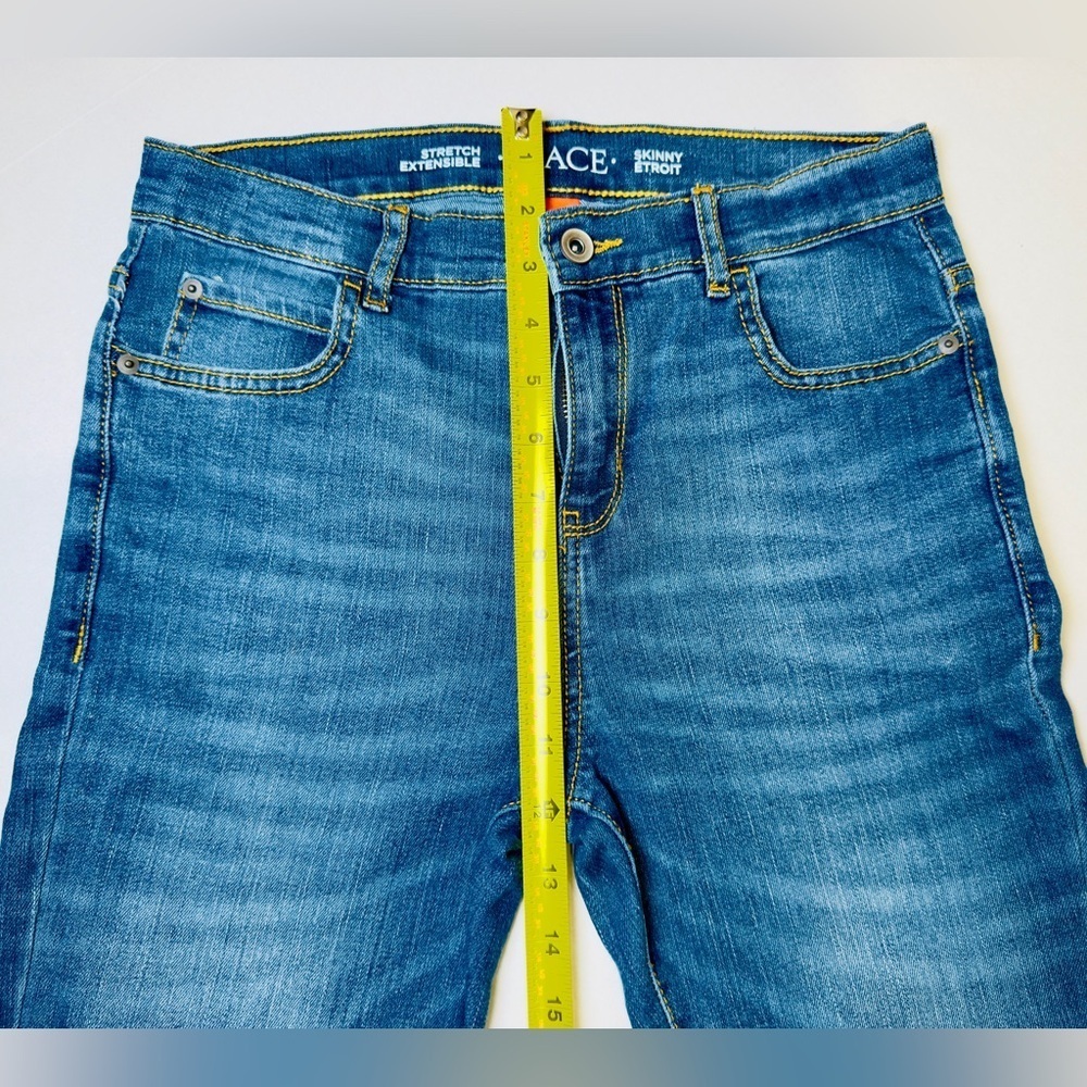 Children’s Place Blue Denim Jeans Stretch Skinny Etroit Youth Size 14 like new! - Picture 14 of 14